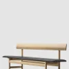 Benk - BM Bench 3171 Såpet Eik / 98 Sort Lær