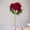 Blomst - Hortensia H55cm Rød