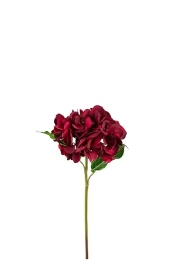 Blomst - Hortensia H55cm Rød