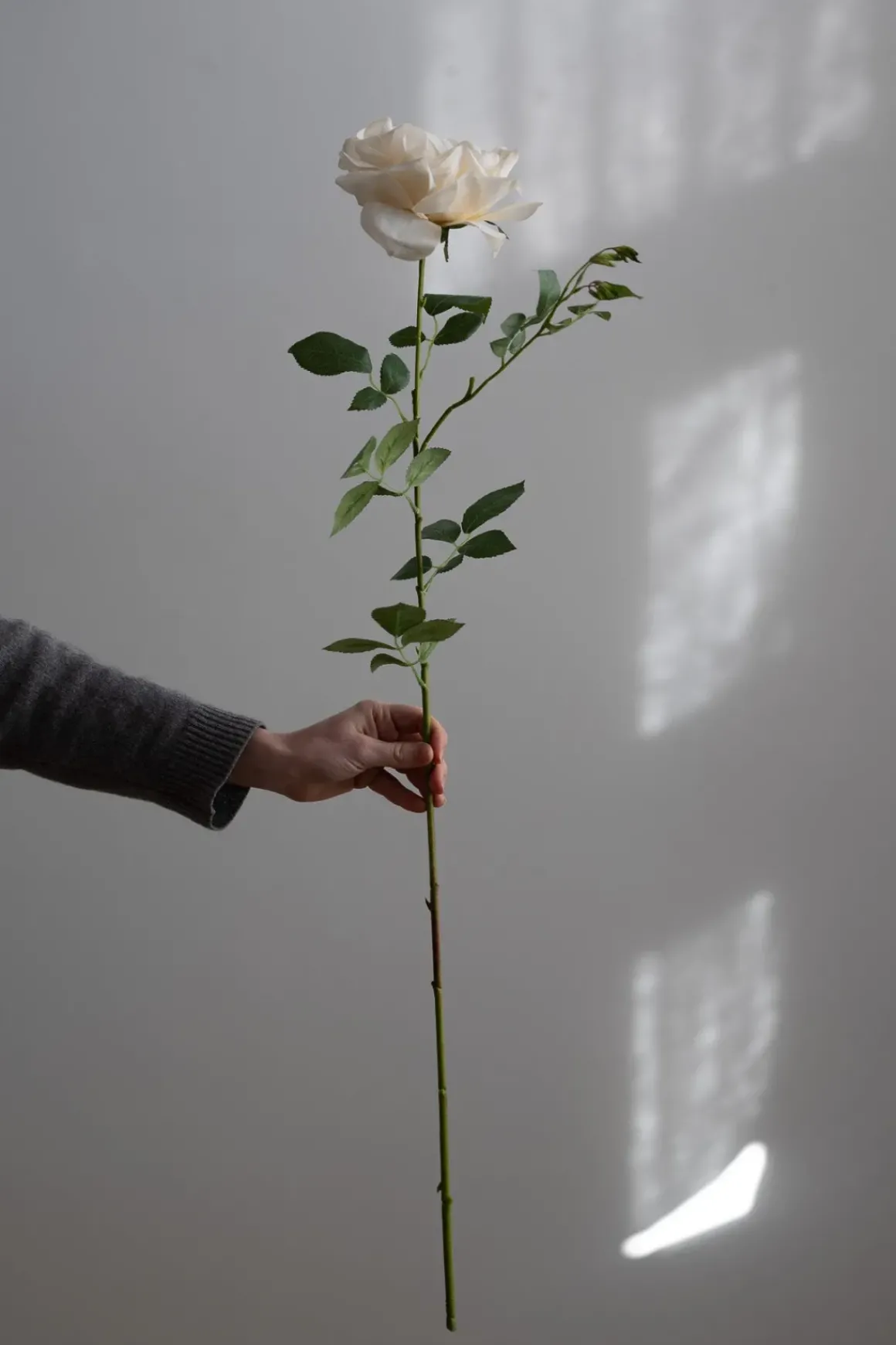 Blomst - Rose 90cm Gul