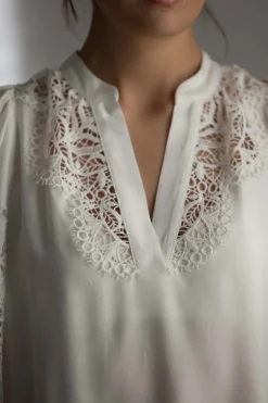 Bluse - Bell Blanc
