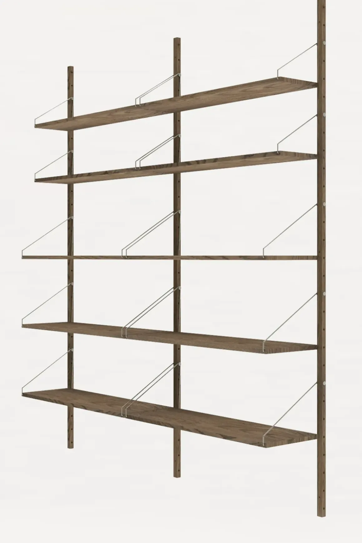 Bokhylle - Library Dark Oak H1852 Double