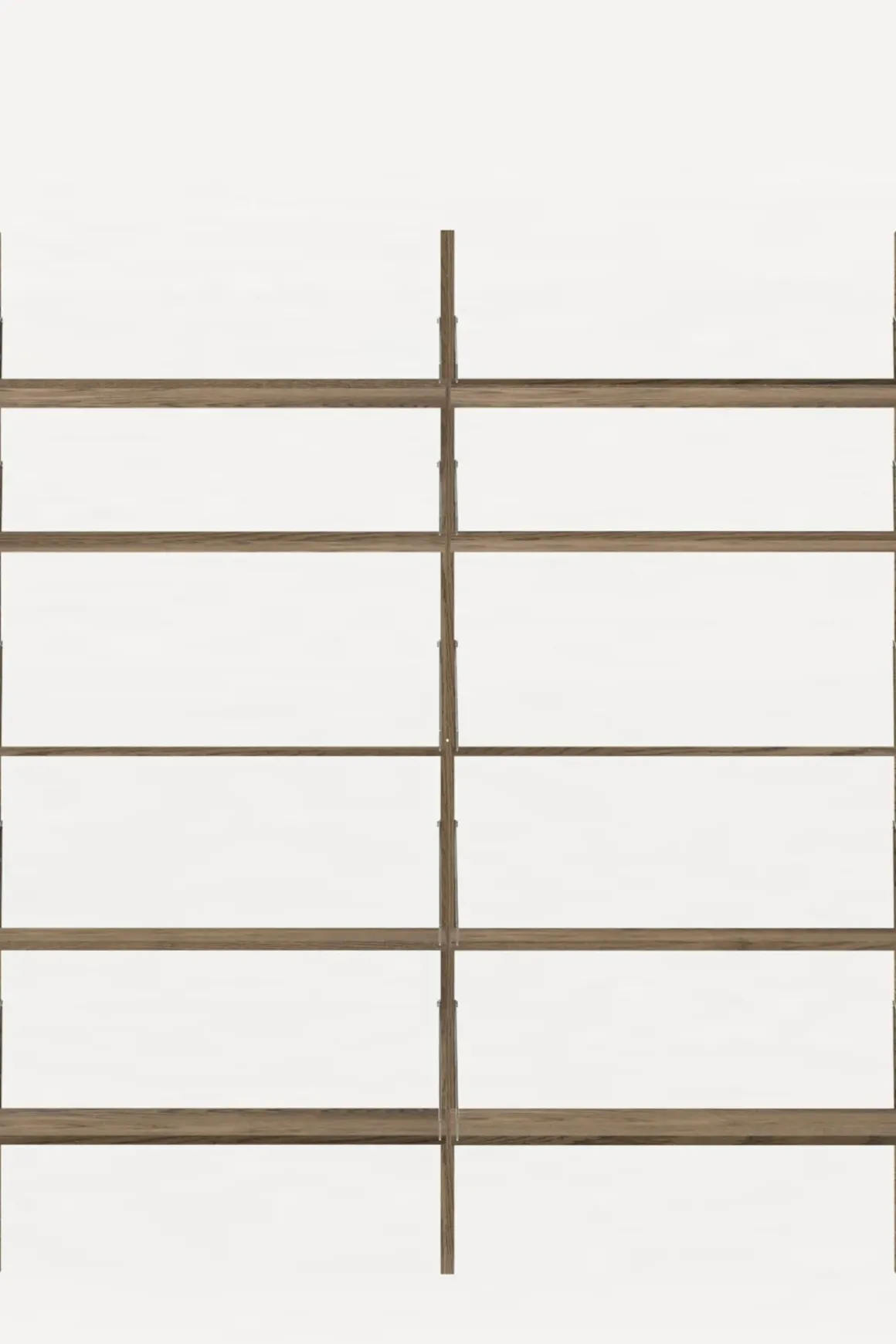 Bokhylle - Library Dark Oak H1852 Double