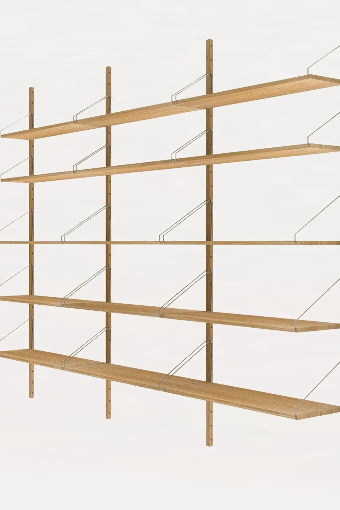Bokhylle - Library Natural Oak H1852 Triple Set