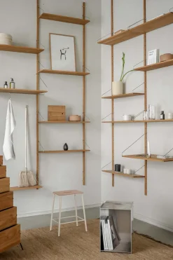Bokhylle - Library Natural Oak H1852 Triple Set