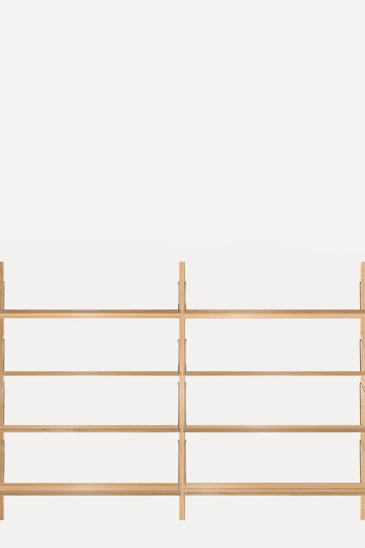 Bokhylle - Library Natural Oak H1148 Double