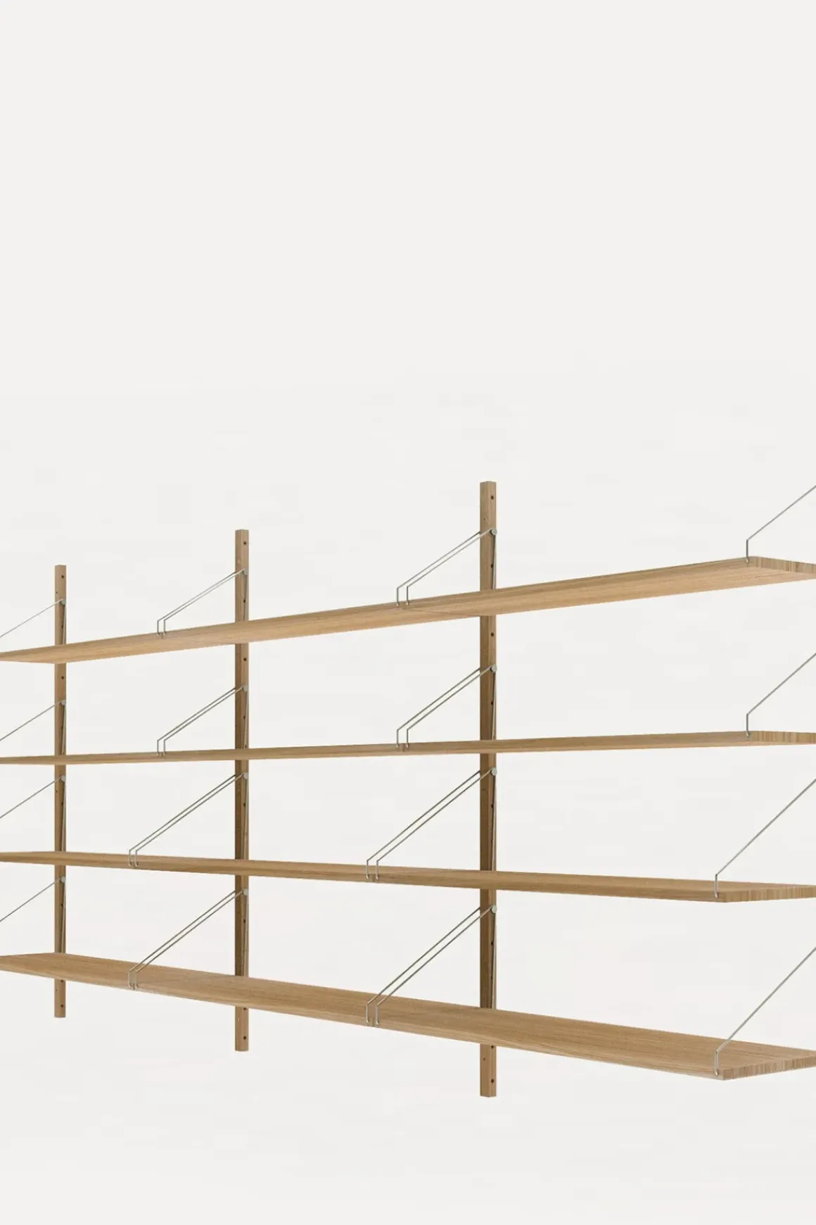 Bokhylle - Library Natural Oak H1148 Triple Set