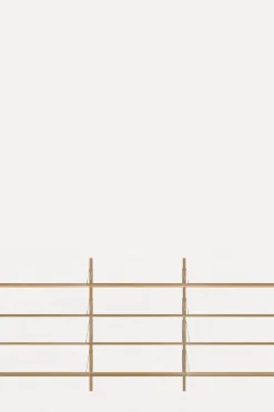 Bokhylle - Library Natural Oak H1148 Triple Set