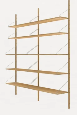 Bokhylle - Library Natural Oak H1852 Double