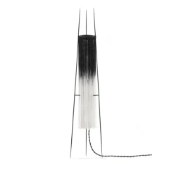 Bordlampe - Kiki Sort/Hvit L17 W17 H85