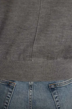 Cardigan - Classic Merino Cardigan Gray Melange