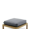 Fotskammel - Virkelyst H43cm Teak/Ash