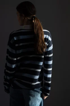 Genser - Striped Rugby Midnight Kombo
