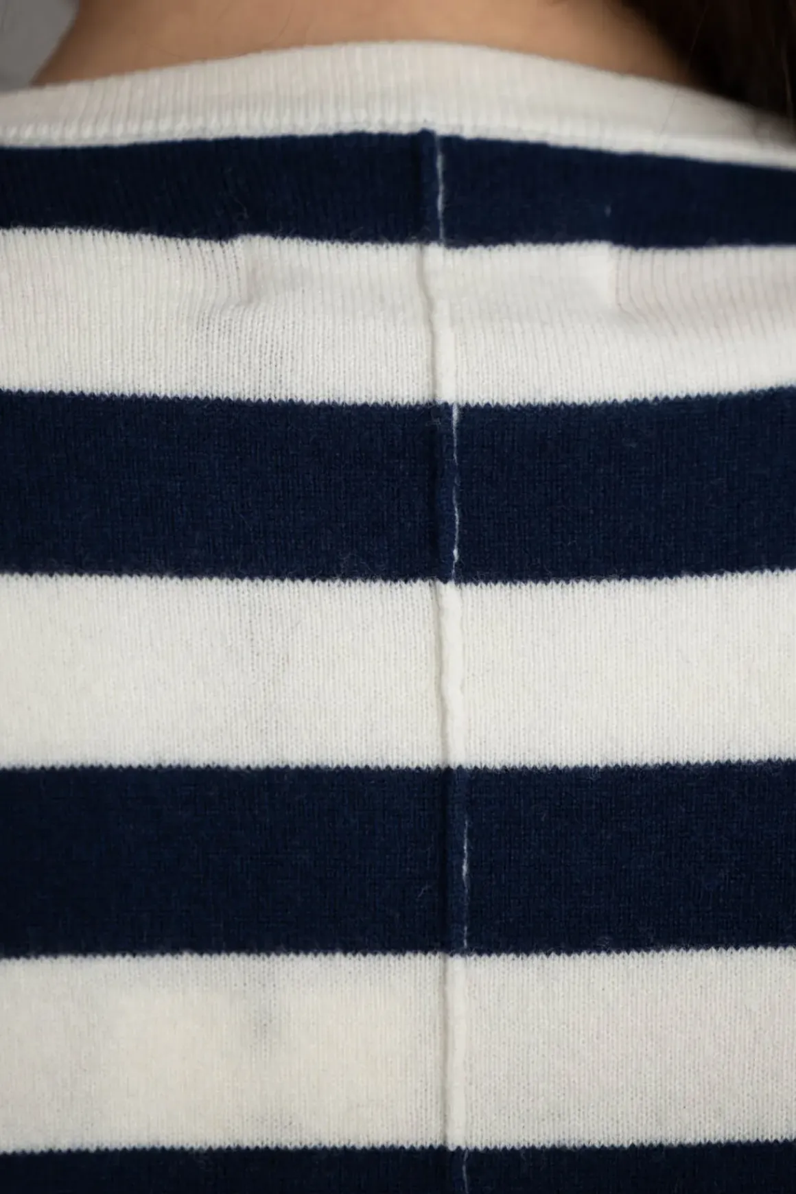 Genser - Toulon Sweater Artic Navy Stripe