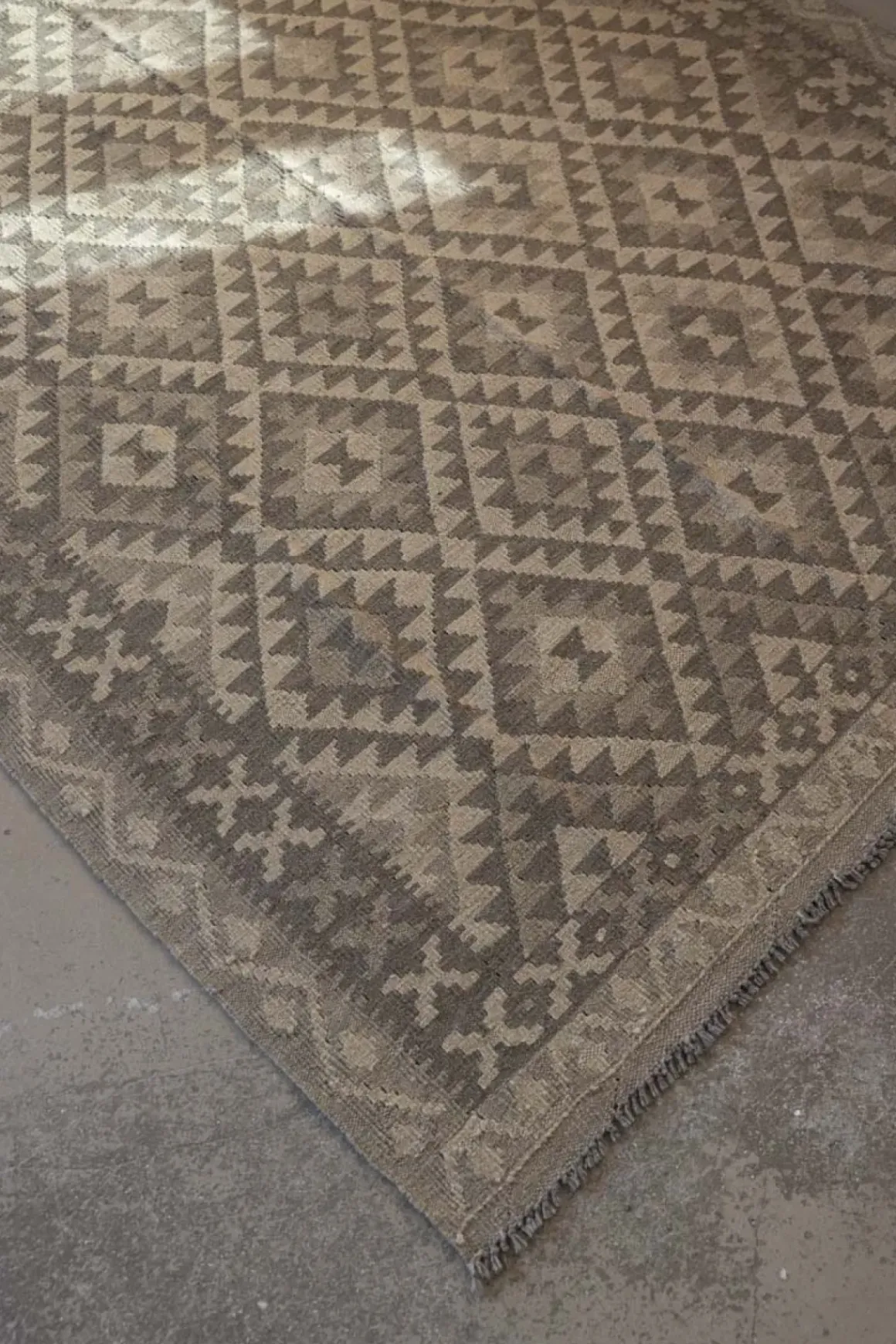 Gulvteppe - Kelim 170x240cm Light Grey