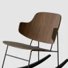 Gyngestol - The Penguin Black Steel, Walnut