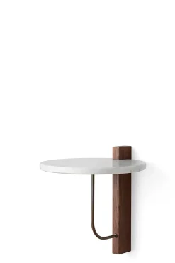 Hylle - Corbel Dark Stained Oak Carrara Marble