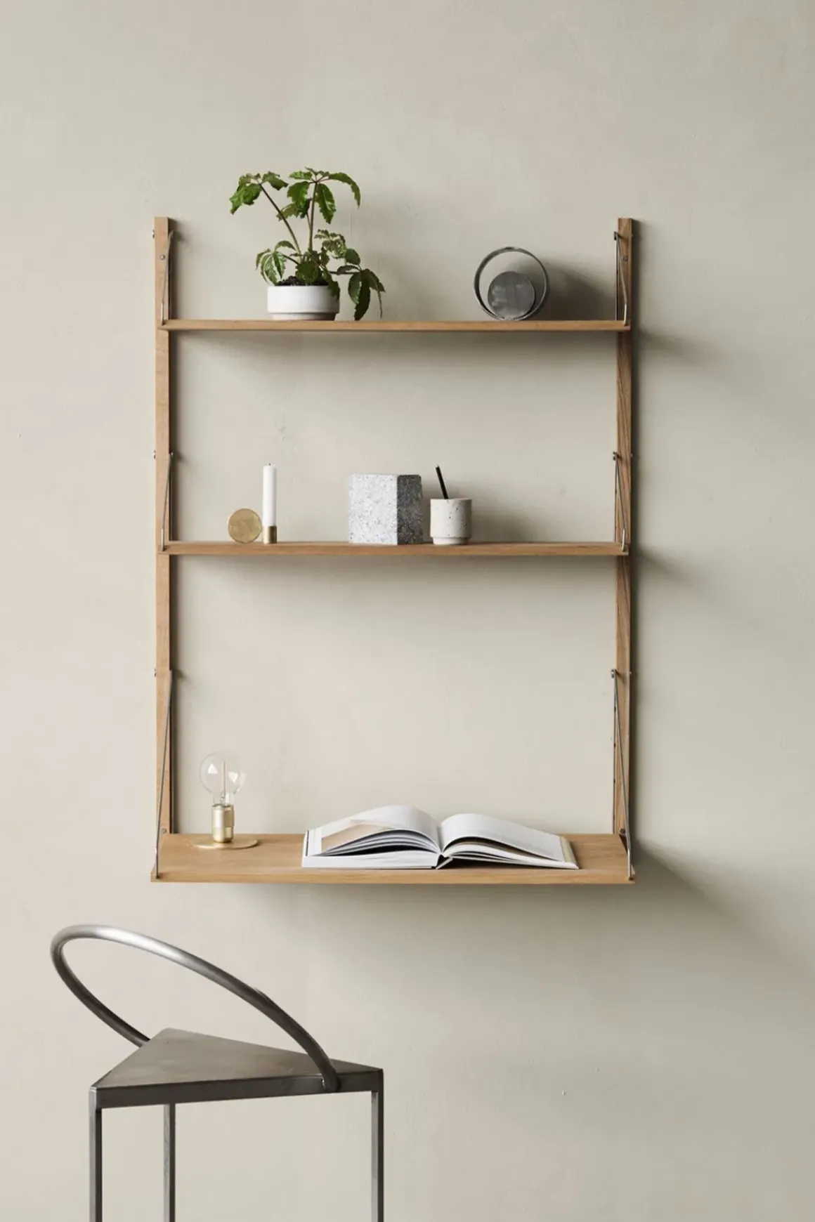 Hylle - Library Natural Oak Desk Add-on H1148