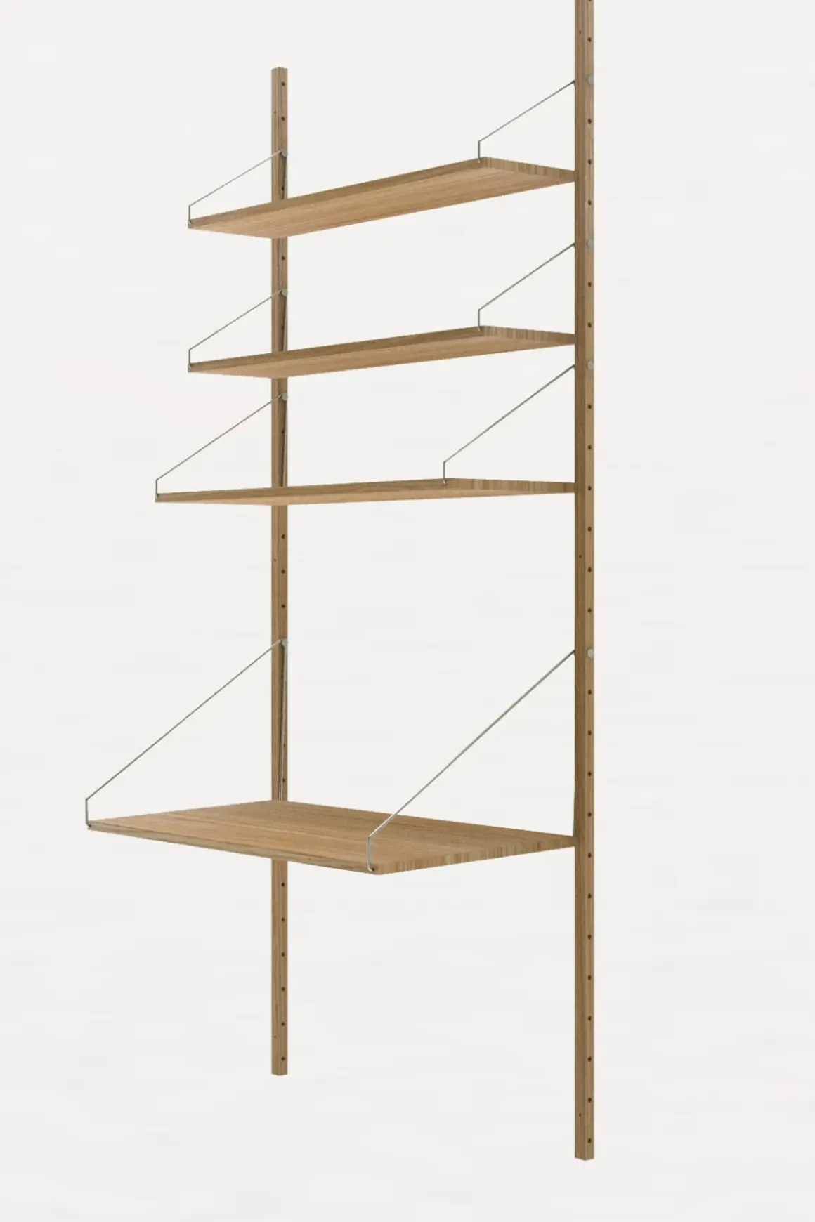 Hylle - Library Natural Oak Desk Section H1852