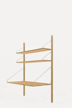 Hylle - Library Natural Oak Desk Section H1148