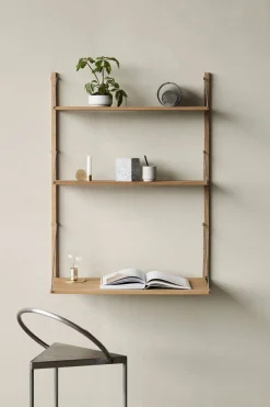 Hylle - Library Natural Oak Desk Section H1148