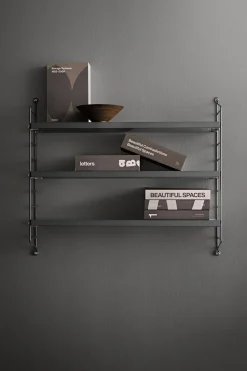Hylle - Pocket 60x15xh50 Mørkegrå/Mørkegrå