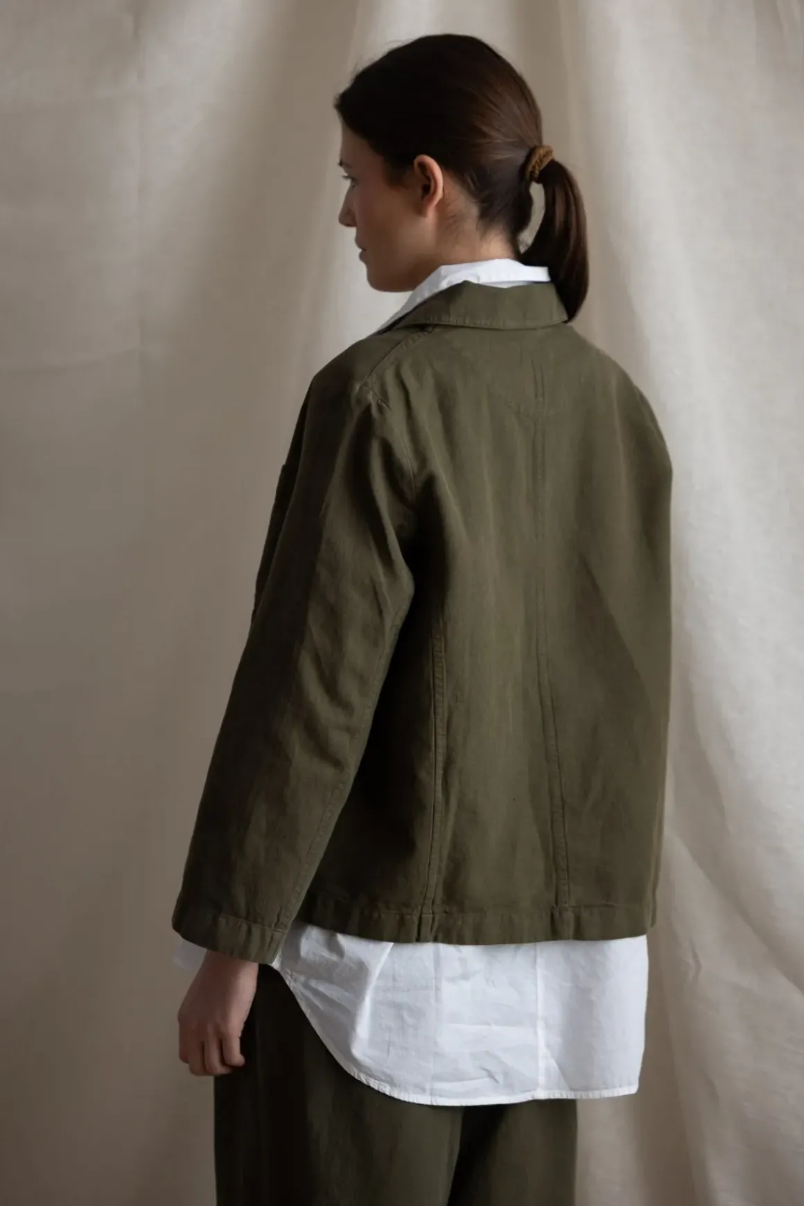 Jakke - Cotton Linen Herringbone