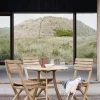 Kafésett - Vendia 1 bord + 3 stoler Teak