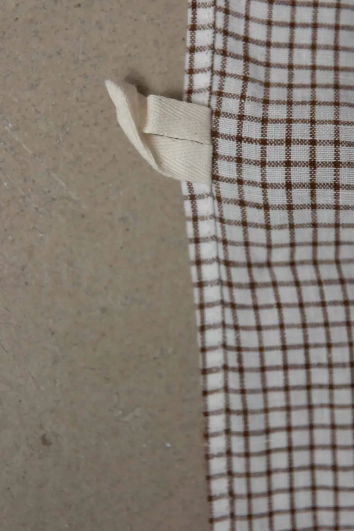 Kjøkkenhåndkle - 55x80cm Brown Checks