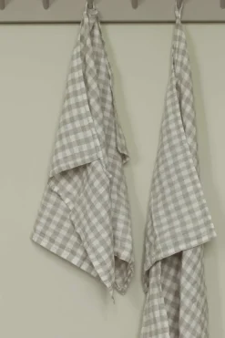 Kjøkkenhåndkle - 50x70cm Lin Gingham Natural