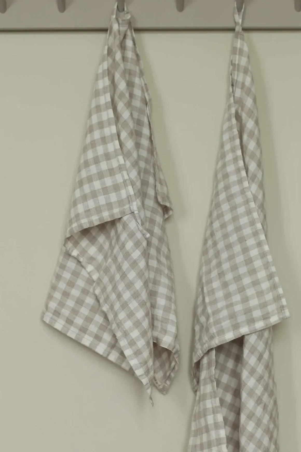 Kjøkkenhåndkle - 50x70cm Lin Gingham Natural