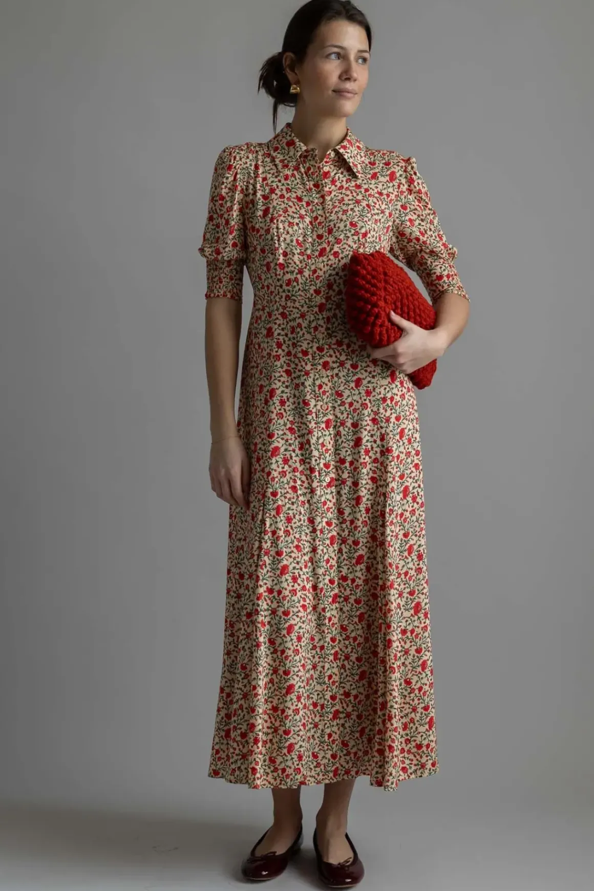 Kjole - Bloom Dress Ditsy Trail Cream