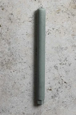 Kronelys - H27cm Grønn Støvet