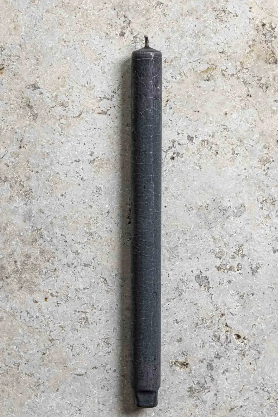 Kronelys - h27cm Sort