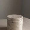 Krukke - Travertine M/Lokk