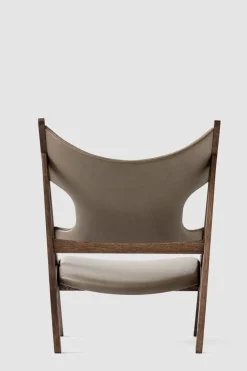 Lenestol - Knitting Lounge Chair, Dark Stained Oak, Dakar 0311