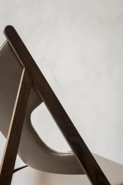 Lenestol - Knitting Lounge Chair, Dark Stained Oak, Dakar 0311