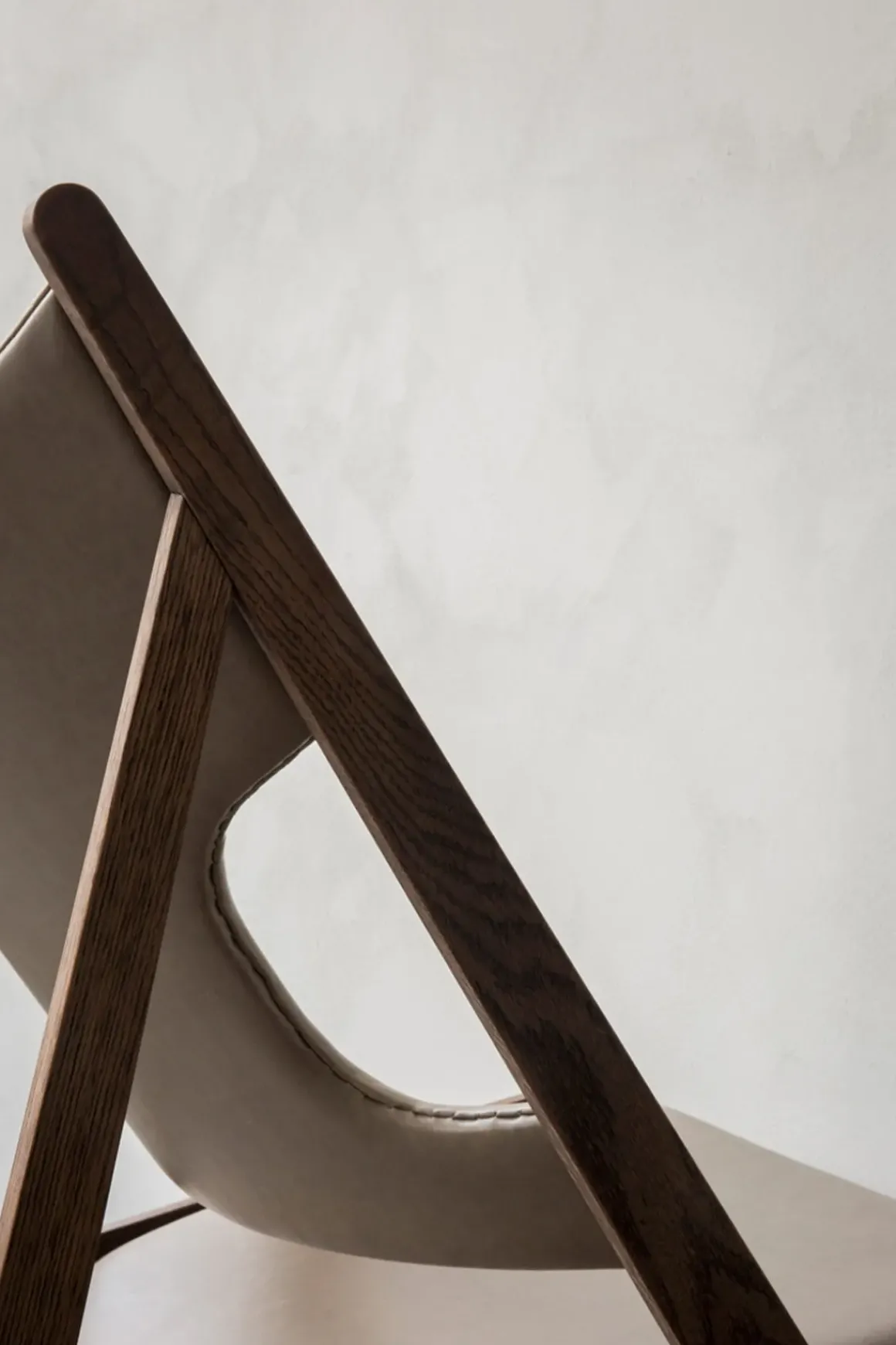 Lenestol - Knitting Lounge Chair, Dark Stained Oak, Dakar 0311