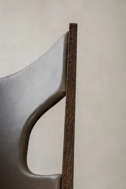Lenestol - Knitting Lounge Chair, Dark Stained Oak, Dakar 0311