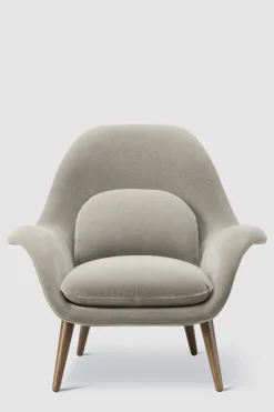 Lenestol - Swoon 1770 Grand Mohair 9103 Røkt Eik