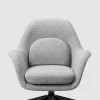 Lenestol - Swoon Lounge Petit 1776 Hallingdal 130 Swivel Sort