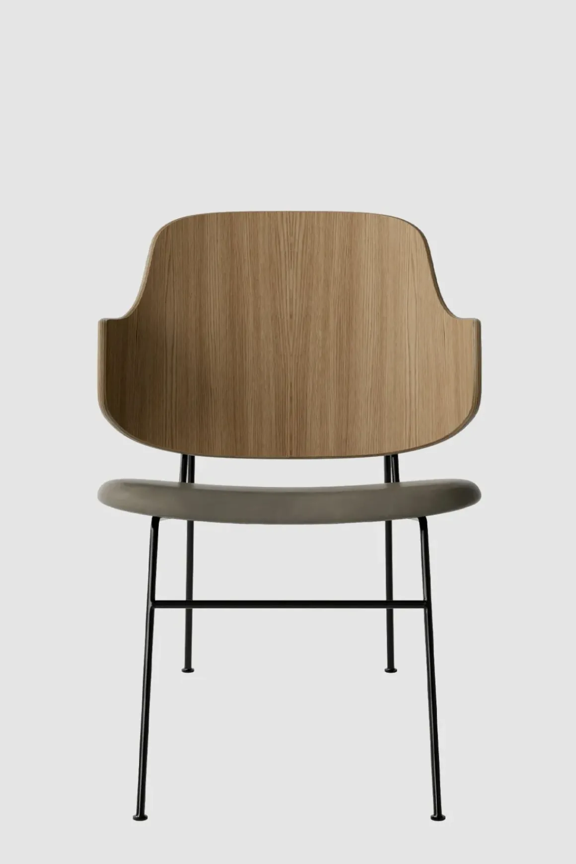 Lenestol - The Penguin Lounge 329 Dakar, Black Steel, Natural Oak