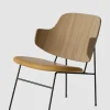 Lenestol - The Penguin Lounge 250 Dakar, Black Steel, Natural Oak
