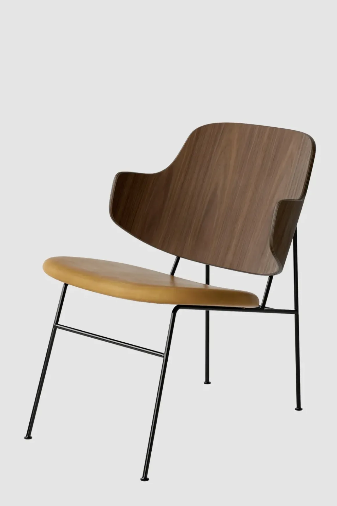 Lenestol - The Penguin Lounge 250 Dakar, Black Steel, Walnut