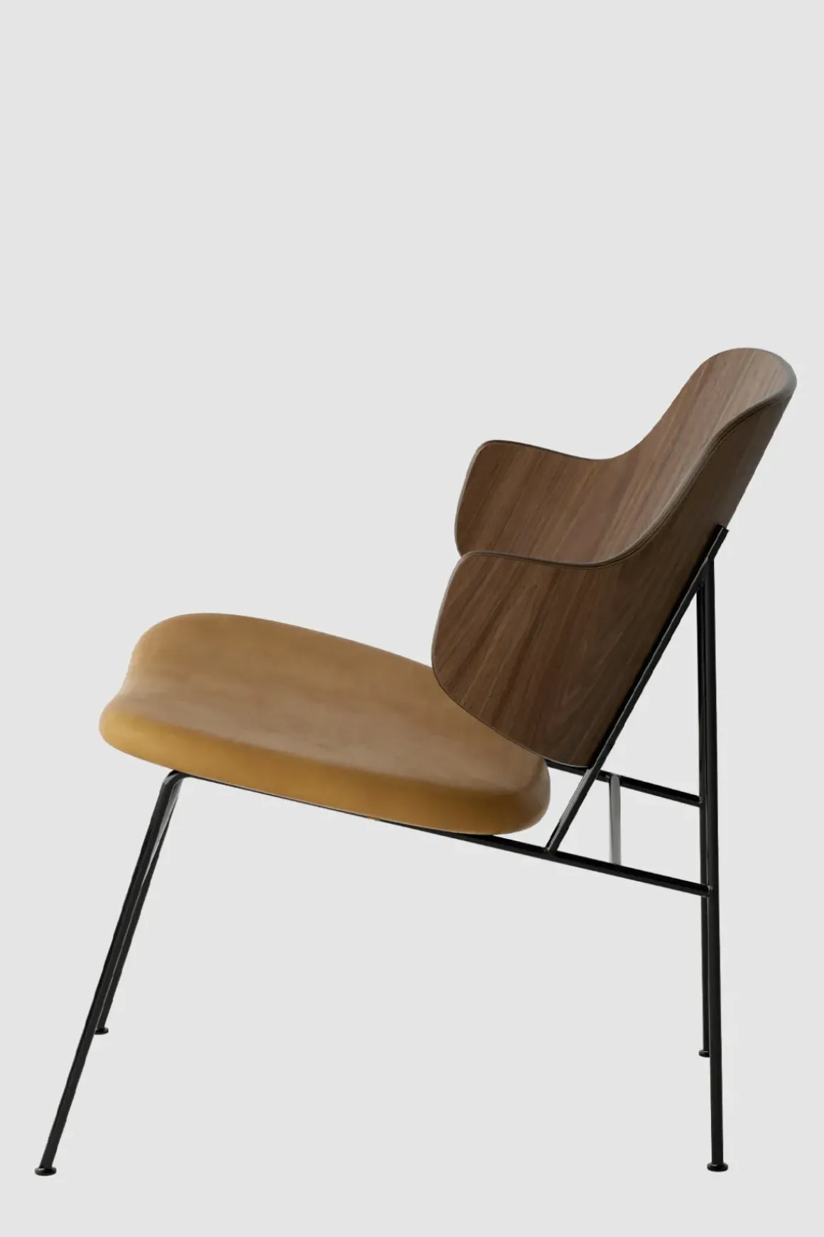 Lenestol - The Penguin Lounge 250 Dakar, Black Steel, Walnut