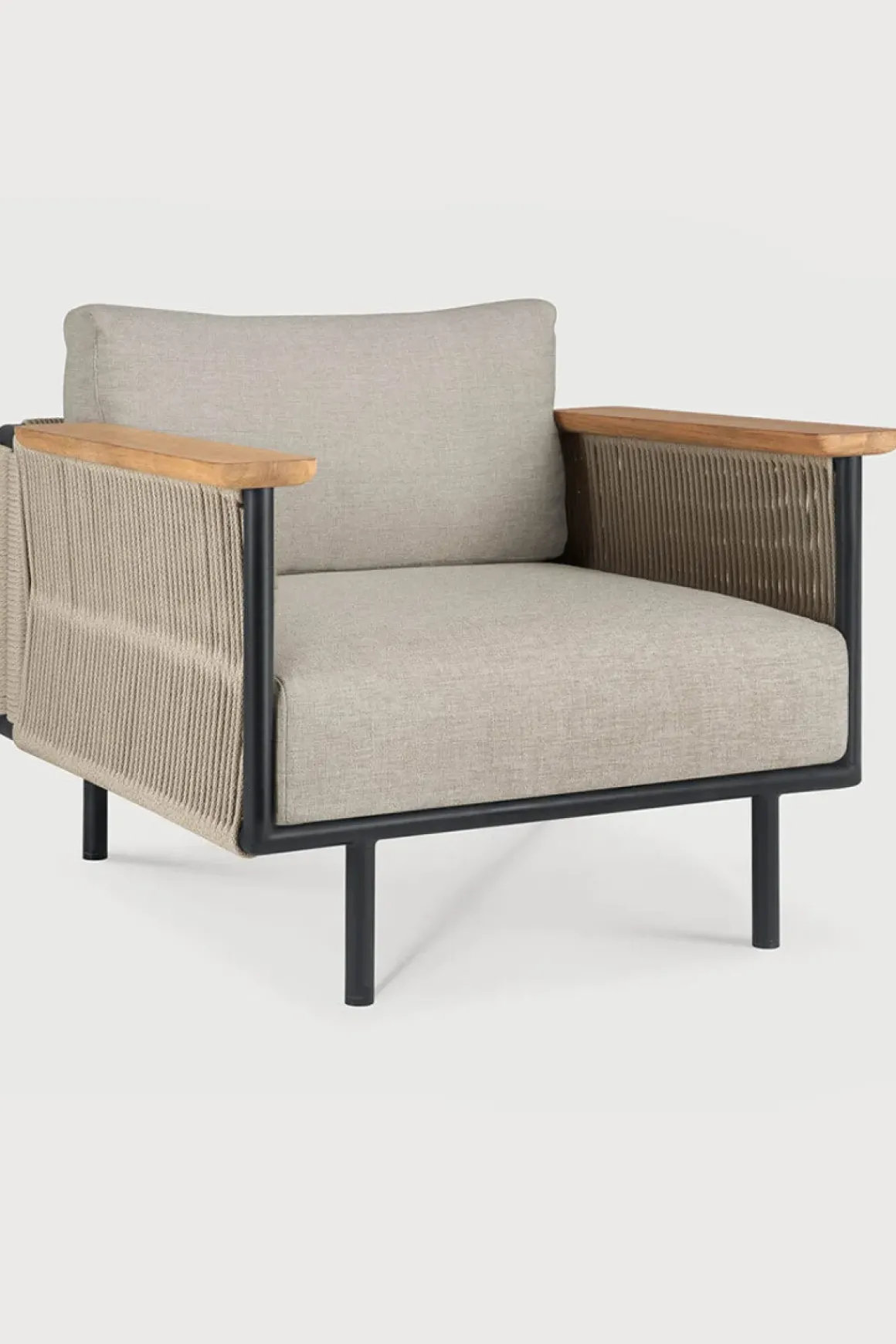 Loungestol - Corbey Sort/Oyster