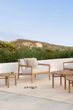 Loungestol - Jack Outdoor Lounge Off-White Teak