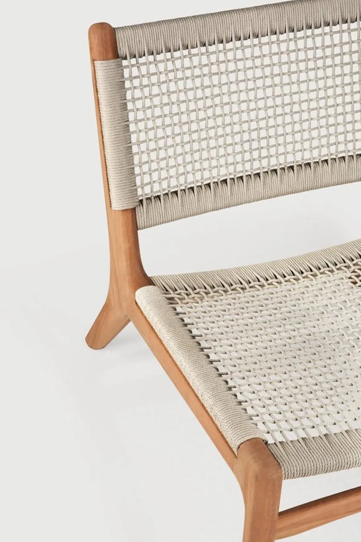Loungestol - Jack Woven Teak/Beige