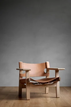 Loungestol - Spanish Chair 2226 Oljet Eik/Cognac Lær