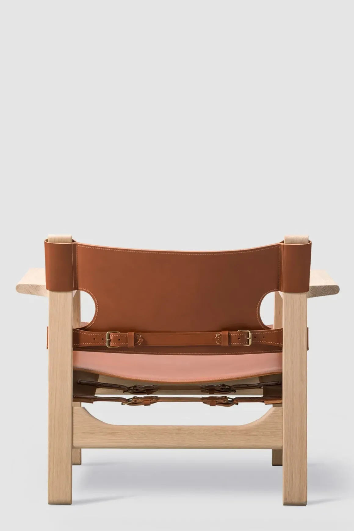 Loungestol - Spanish Chair 2226 Såpet Eik/Cognac Lær
